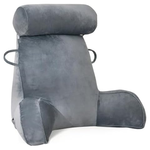 GKXLH Velvet Reading Pillow with Arm Support Cover