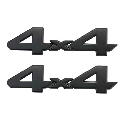 4X4 Emblemi Sticker 3D Chrome Auto Tuning Sticker Liberty Targhetta di ricambio per SUV (nero)