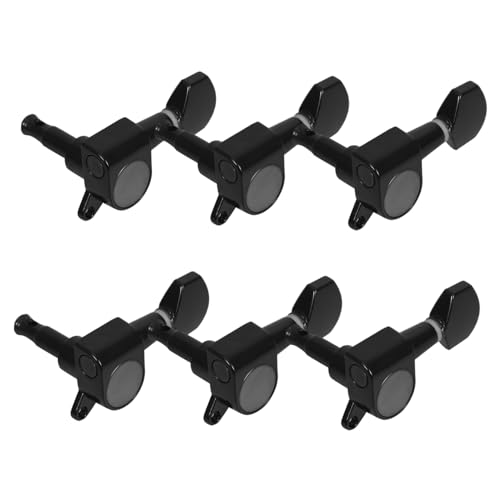 Abaodam 6Pcs Guitar Tuning Pegs with Plating Advanced Acoustic Guitar Tuning Keys for Stable Performance Easy Installation Elegant Finish for Electric Guitars