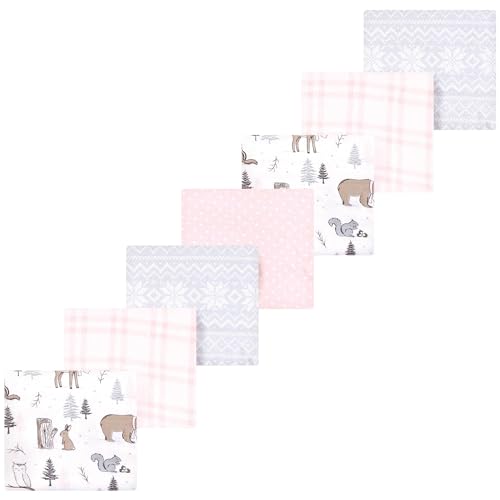 Image of Luvable Friends Little Treasure Flannel Receiving Blankets 7pk