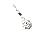 Leifheit Schneebesen Batidor de Varillas, Acero Inoxidable, Plateado, Speed Quirl 33 cm ProLine