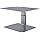 BoYata Monitor Stand, Adjustable Monitor Riser Metal Computer Stand Compatible with TV, PC, Laptop, Computer, iMac, and All Screen Display-Space Grey