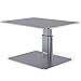 BoYata Monitor Stand Riser, Metallic Adjustable Height Desktop Stand Storage Organizer Compatible with Display, Computer, Laptop, iMac, TV, PC, Printer and All Screen Display-Grey