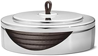 Georg Jensen Coasters, Mirror polished stainless steel, Silver, One Size