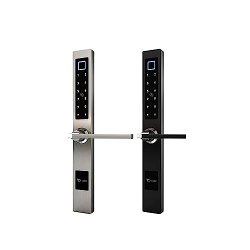 Serrure à code pour porte en verre, badge RFID et biométrie