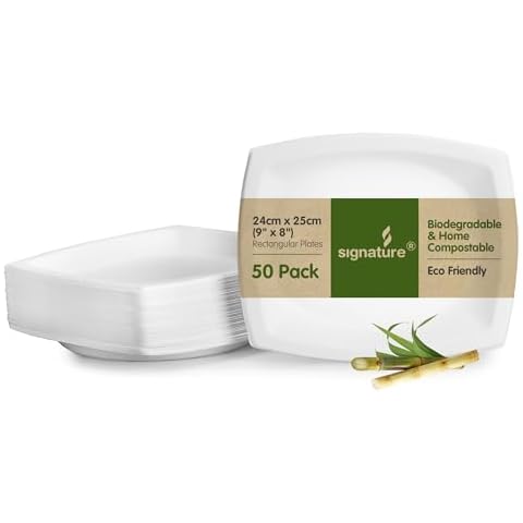 Signature Packaging Biodegradable Paper Plates Cover