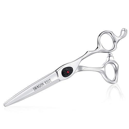 DRAGON RIOT Tijeras Peluquería Profesional, Tijeras Cortar Pelo de 6 Pulgadas, Tijeras Pelo de Acero Inoxidable Japonés para hombres, mujeres y niños Cover