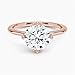 1-5CT Moissanite Engagement Ring for Women Handmade Wedding Bridal Ring Set, VVS1, 10k 14k 18k Gold & 925 Silver Solitaire Jewelry Anniversary Promise Christmas Gift For Women (Rose, Main Stone : 2.00 Carat)