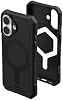 Funda UAG Essential Armor para iPhone 16, compatible con MagSafe, Negro | Delgada, Ergonómica, Protección en Esquinas, Agarre Antideslizante, Absorción de Impactos, Bordes Elevados para Pantalla y Cámara, Protección contra Caídas de 15 pies 2