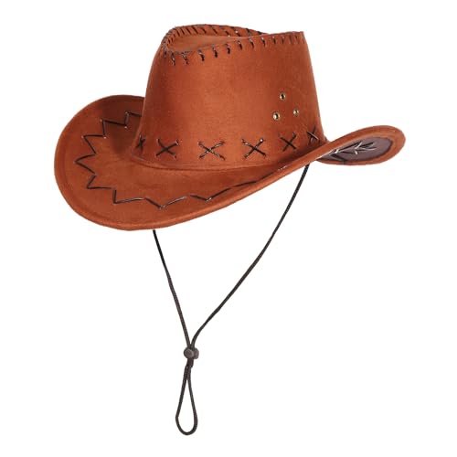 Disfraz infantil de vaquero western marrón 5-7 años miniatura 4