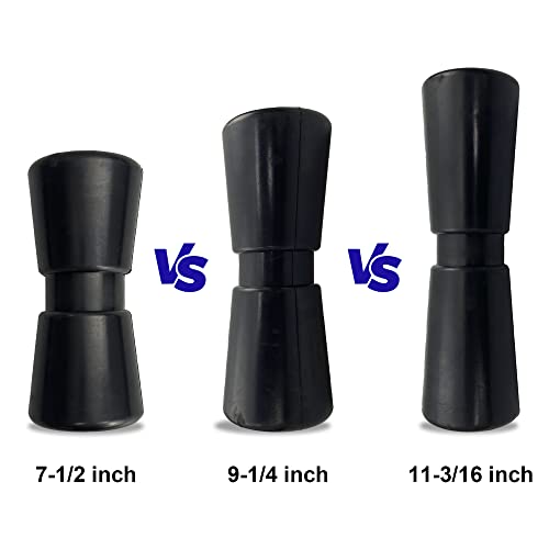Colofulway Black Rubber Boat Trailer Keel Rollers Fits 8 Inch Boat Trailer Bracket #TOP4