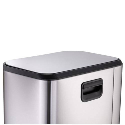 Bote de basura rectangular acero inox 13 gal miniatura 2