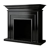 Ce manteau de cheminée est décoré d'un manteau de cheminée rectangulaire à volutes intemporel et exquis, ajoutant un mur à votre espace de vie. Les caractéristiques emblématiques du cadre du poêle incluent son design élégant à volutes, complété par des décorations florales exquises, ajoutant une atmosphère raffinée.