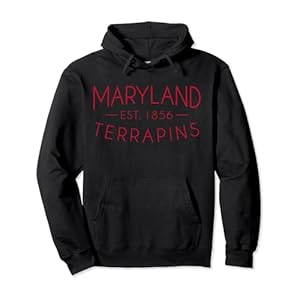 University of Maryland Terrapins Simple Pullover Hoodie