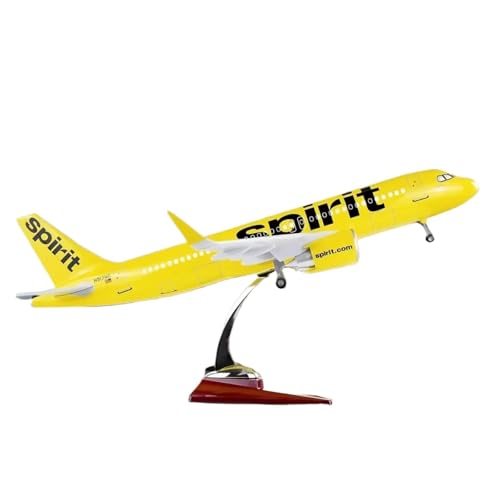 Aviones fundidos a presión modelo Spirit escala 1:80 Airbus 320 con luces