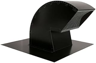 Goose Neck Painted Exhaust Roof Vent (10 Inch, Brown)