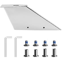 Skeg Repair Guard Kit Fits for Mercury Mercuriser Alpha 1 Generation 2 1991-Present Replace 27031, Stainless Steel Skeg Protector with Drain Hole Fix Damaged Skeg