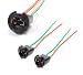 iJDMTOY 168 194 2825 W5W Wiring Harness Sockets For LED Bulbs, Parking Lights, License Plate Lights