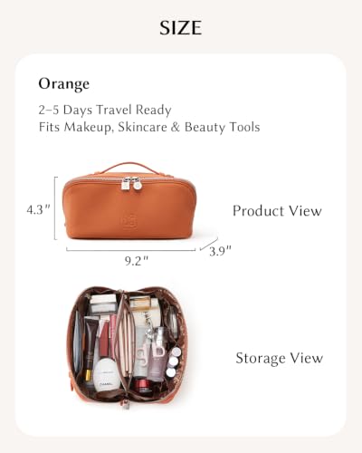 Image of EACHY Travel Makeup Bag Organizer, Toiletry Bag for Women, Cosmetic Pouch