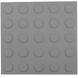 PrixPrime - Dalle podotactile d'avertissement Grise à Relief Circulaire 25 x 25 10 - Pack