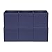 Household Essentials 87-1 Foldable Fabric Storage Bins | Set of 6 Cubby Cubes with Flap Handle, Navy Blue