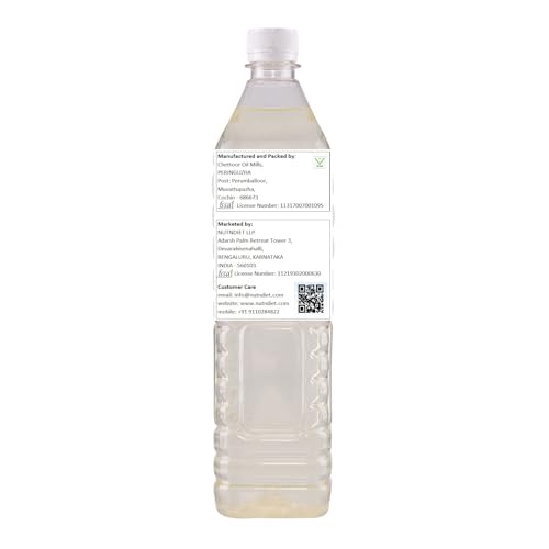 Image of nutndiet Cold Pressed Coconut Oil PET Bottle - 3 Litre (1L x 3) | Pure & Natural | Ideal for Cooking, Skin Care, Hair Care & Massage | Chemical-Free, Rich in Nutrients & Antioxidants