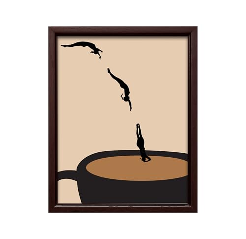Poster Master Cafe Canvas - Dive into Coffee Print -