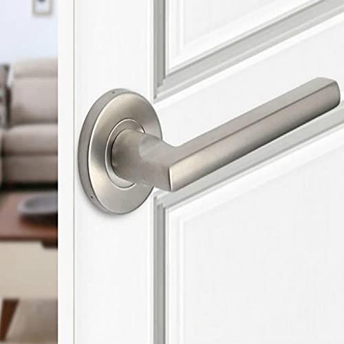 Poignée de porte cachée montée en surface finition silver pour porte bois