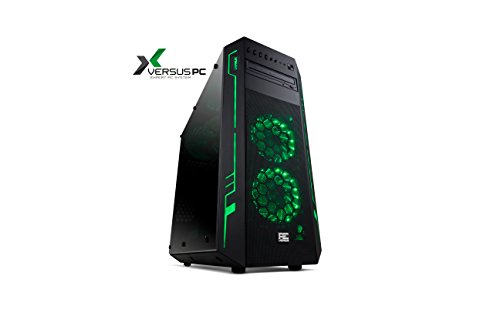 Los mejores PC para gaming: comparativa 2023 7 Versus PC Prime Z105 - Ordenador Gaming (procesador Intel Core i7 8ª Generación, 16 GB de Memoria RAM y Gráfica Nvidia Geforce GTX 1080, chasis Negro, iluminación LED RGB, 16.8 Millones de Colores)
