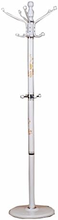 TaoMi Homw- Clothes Rack Racking/Hanger Rattan Clothes Rack/Bedroom Hanging Hanger/Fashion Simple Hanger/Rotating Hanger Paint Decoration Black & White(180 * 40 * 43cm) (Color : White)