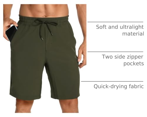 Image of CRZ YOGA Linerless Workout Shorts 7'' | Lightweight, Quick Dry, Running, Pockets, for Men