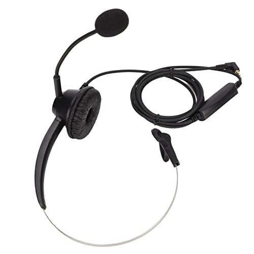 EIMSOAH Auriculares Empresariales de 2,5 Mm Cómodos Auriculares Monoaurales de Oficina para Centro de Llamadas, Oficina en Casa Plug and Play