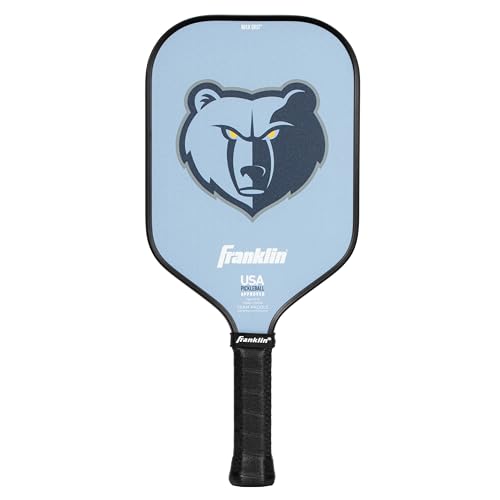 Franklin Sports NBA Memphis Grizzlies Pickleball Paddle - Official NBA Team Rackets - USAP (USAPA) Approved Premium Quality Pickleball Paddles - Authentic Team Logos + Colors