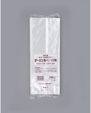 福助工業 製菓用袋 IPP袋食パン 1斤用 IP-03 バラ 1ケース 100個&times;10セット入 00243005