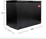 Frigidaire Chest Deep Freezer, 10 Cu. Ft. Capacity, Granita Rugged Design-Adjustable Thermostat-Removable Vinyl Coated Wire Basket-Easy Defrost Drain