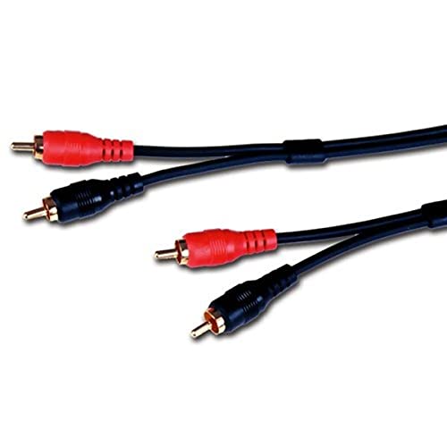 Cable de audio 2PP-2PP-3ST blindado Comprehensive negro de alta fidelidad
