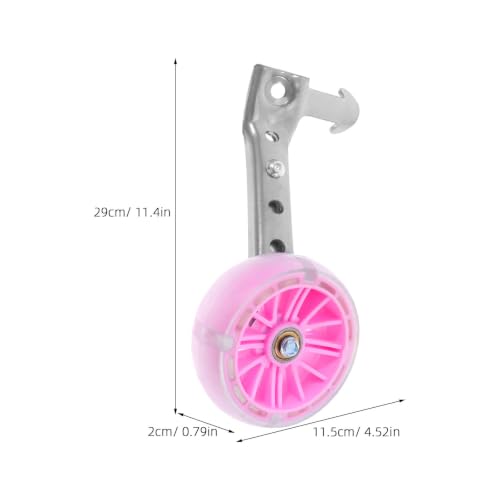 Ruedas de entrenamiento para bicicleta de altura ajustable, material de hierro resistente, estabilidad mejorada y soporte para equilibrio miniatura 2