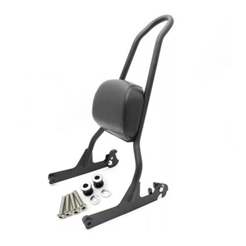 Dossier passager moto amovible noir et argent pour Softail Fat Boy 2006-2017