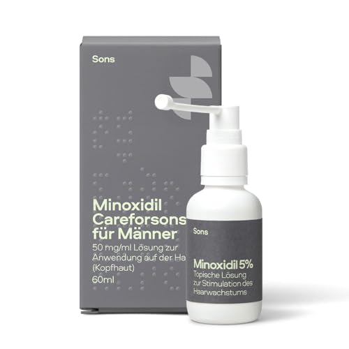 Sons Minoxidil 5% Lösung (1x60ml) für Männer bei Haarausfall, Klinisch...