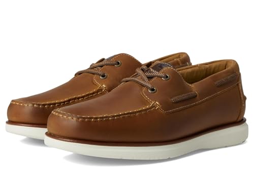 Florsheim Tropics Moc Toe Elastic Lace Boat Shoe Men's Slip On, 9 D(M) US, Brown by Florsheim - Used condition - US$104.43
