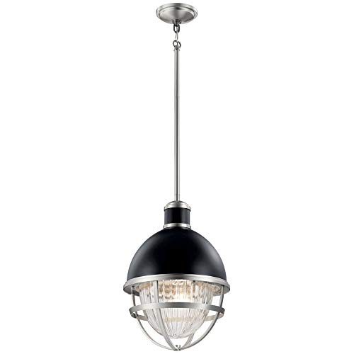 Kichler 59053BK Tollis Outdoor Pendant, 1-Light 150 Watts, Black #1