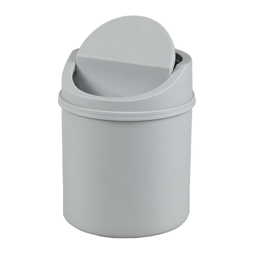 Caneca de basura de escritorio 0.5 galón gris