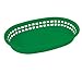Winco PLB-G Platter Basket, 10-3/4" X 7-1/4" X 1-1/2", Oval, Heavy Duty Premium Poly, Green - Oval