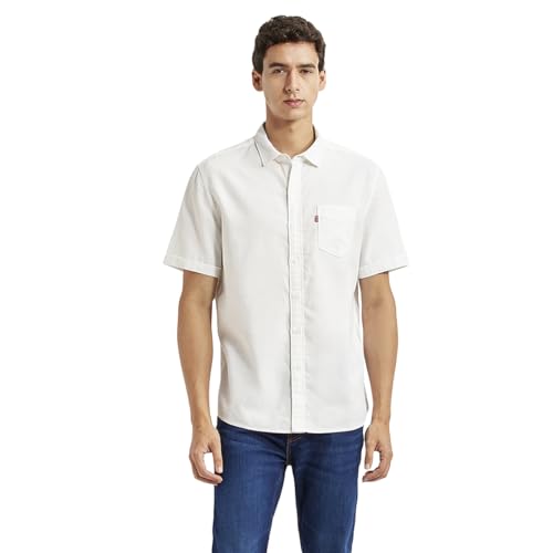 Image of Levi's Men's Cotton Solid Slim Fit Shirt
