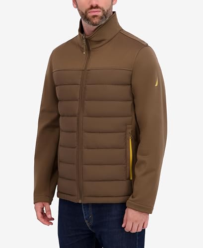 Image of Nautica Men's Lightweight Softshell Jacket - Bonded Fleece Lining, Regular, Big & Tall Sizes