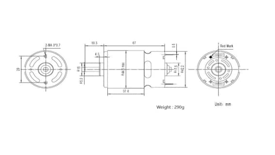 Image of SP 775 DC 12V-24V High Speed Metal Large Torque Small DC Motor Replacement for DIY Toy Cars Motor for Drill 12V /24V Brushed DC Multipurpose Brushed High torque Motor