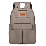 Bolsa Maternidade Mochila Feminina Impermeável Multifuncional Espaçosa para a Mamãe e o Bebê com Bolsos para Mamadeira Alças para Carrinho de Bebê e Porta Lenço Umedecido (Cinza)