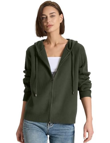 Women’s Full Zip Up Hoodies Soft Knit Sweaters Drawstring Long Sleeve Casual Trendy Oversized Cardigans4