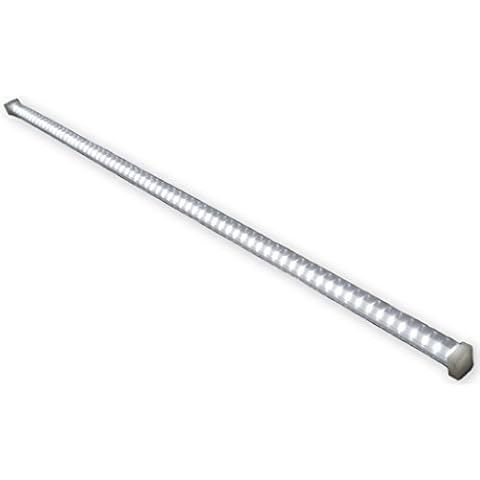 LED Küchen Unterbau Licht Leiste 70LEDs warmweiss für Hängeschränke Garagenbeleuchtung Lichtleiste 230V Keller Leuchte Cover
