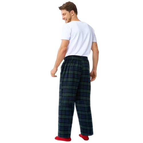 Giggling Getup Mens Christmas Pajama Pants Soft Pj Bottoms Lounge Pants with Pockets＆Drawstrin Plaid3
